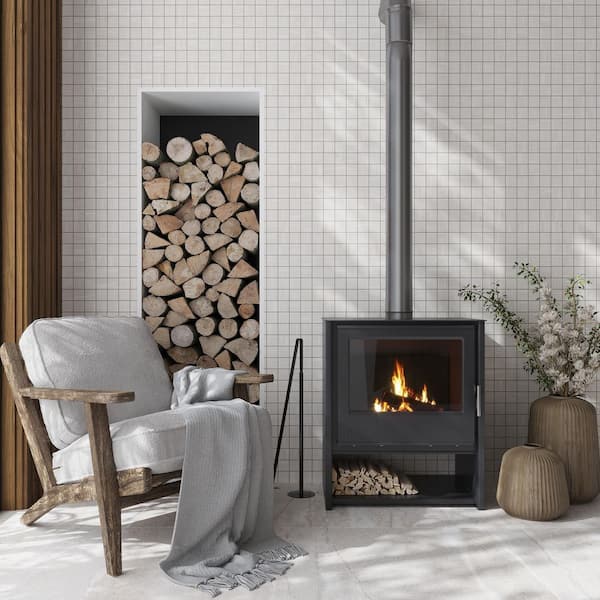 Arenza 12 in x 12 in Matte Warm Beige Porcelain Square Stone-look Mosaic Floor and Wall Tile (10.66 sq ft/case) -11 Pack