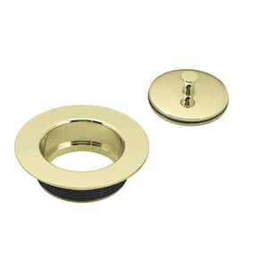 Universal Disposal Ring and Stopper in Polished Brass
