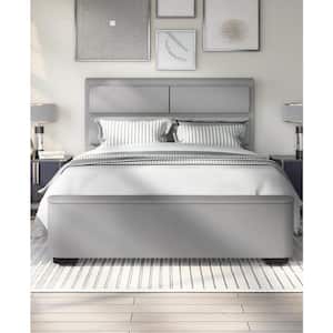 Claredon Gray Queen Panel Bed with Storage