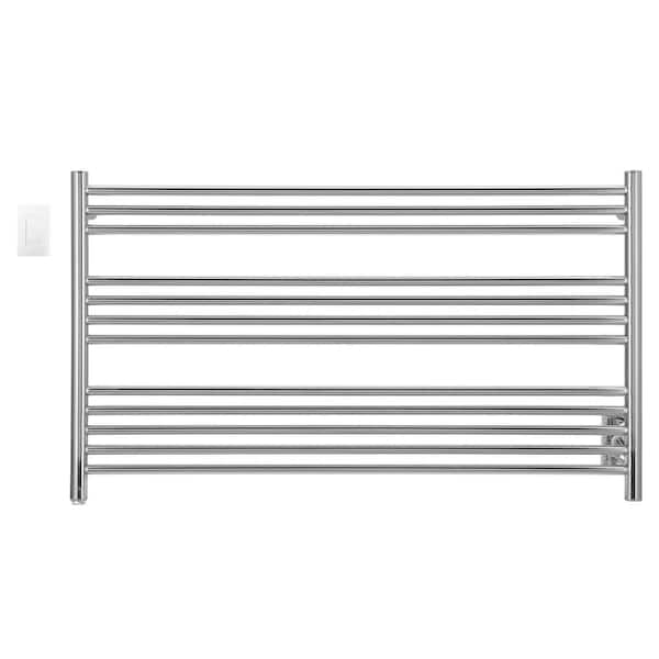 Ancona Amplia Dual 12-Bar Plug-In and Hardwire Towel Warmer in Chrome with WiFi Timer
