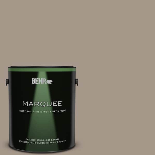 BEHR MARQUEE 1 gal. #N220-4 Shiitake Semi-Gloss Enamel Exterior Paint & Primer