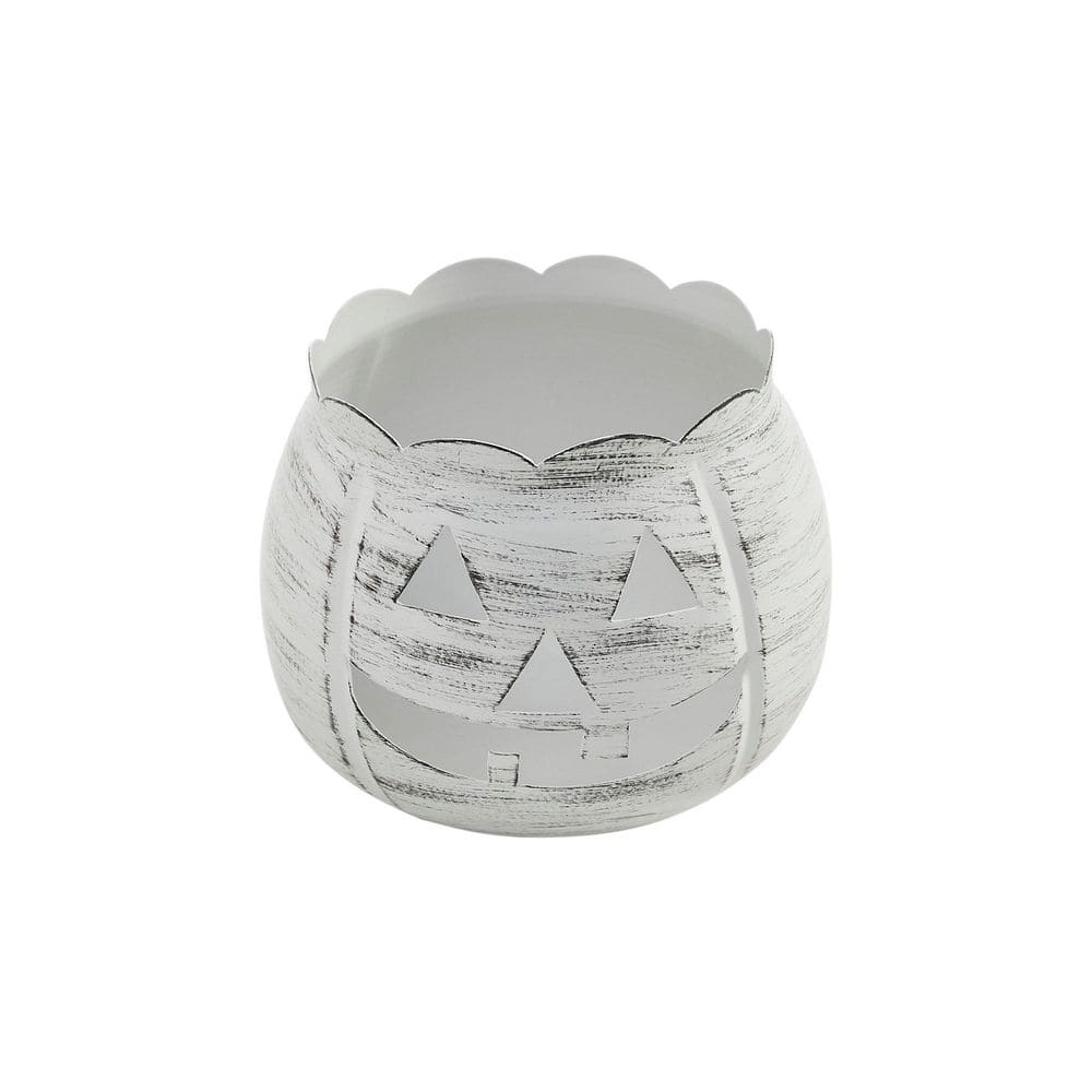 4.25 in. Antique White Jack-O-Lantern Halloween Candle Holder price history on PriceWatchPro