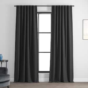Smoked Truffle Rod Pocket Room Darkening Curtain - 50 in. W x 108 in. L (1 Panel)