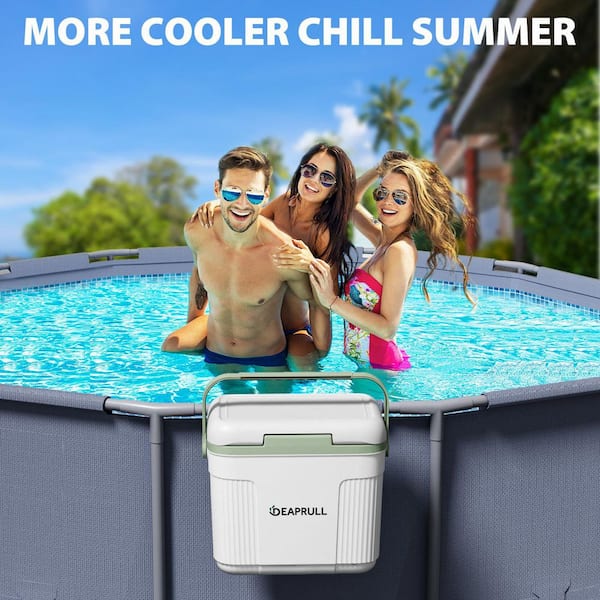 Denjol 12 qt. Pool Cooler, Hard Cooler with Handle, Portable
