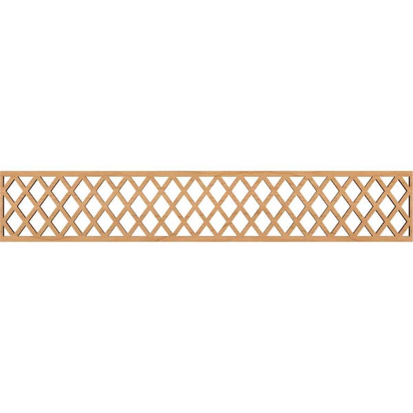 Ekena Millwork Manchester Fretwork 0.375 in. D x 46.625 in. W x 8 in. L Maple Wood Panel Moulding