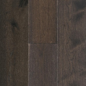 Time Honored Dark Brown Hickory 3/8 in. T x 7.3 in. W Wire Brushed Engineered Hardwood Flooring (32.6 sqft/case)