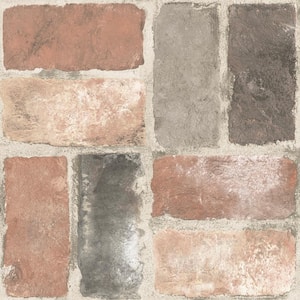 Take Home Sample Harvard Brick Red 6 in. W x 6 in. L Residential Vinyl Tile Flooring