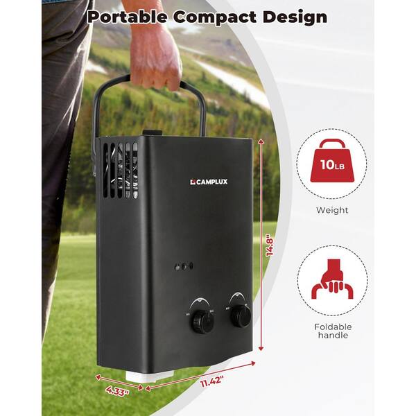 Portable Hot Water Heater CAMPLUX Camplux GPM Outdoor