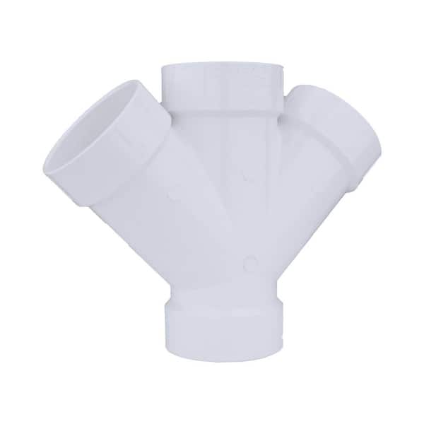 Charlotte Pipe 2 in. PVC DWV Double Wye Fitting