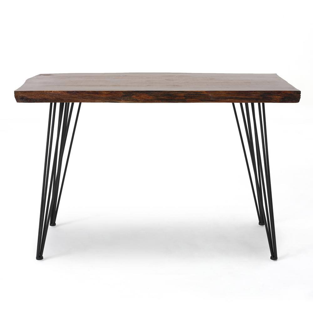 noble house natural live edge rectangular bar table