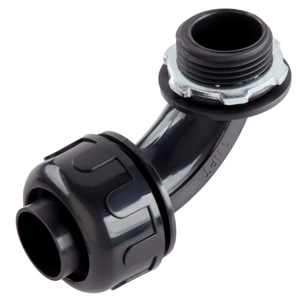 (20 Pack) 1-1/2 in. Dia. Black Liquid Tight Non Metallic Electrical PVC Conduit Elbow Fitting Connector price history on PriceWatchPro