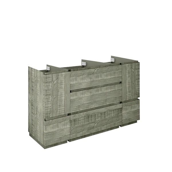 Fresca Formosa 53 in. Freestanding Single Bath Vanity Cabinet without Top in Sage Gray