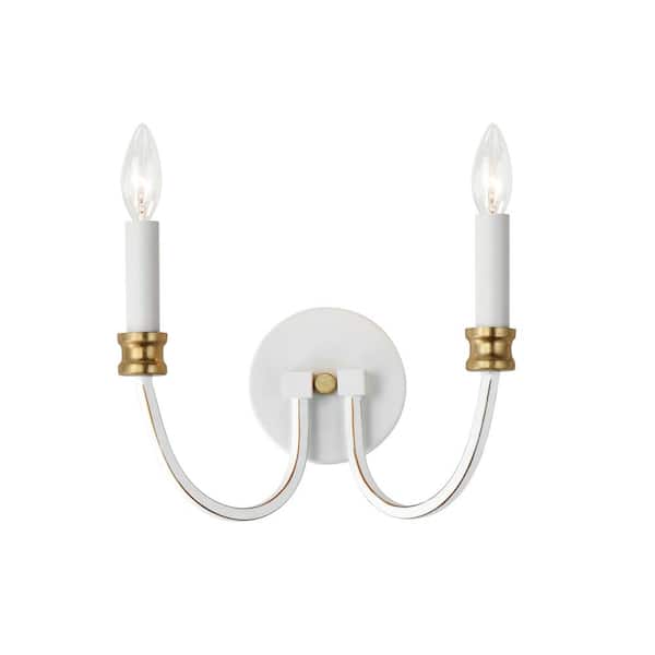 Maxim Lighting Charlton 11.75 in. 2-Light Black Wall Sconce