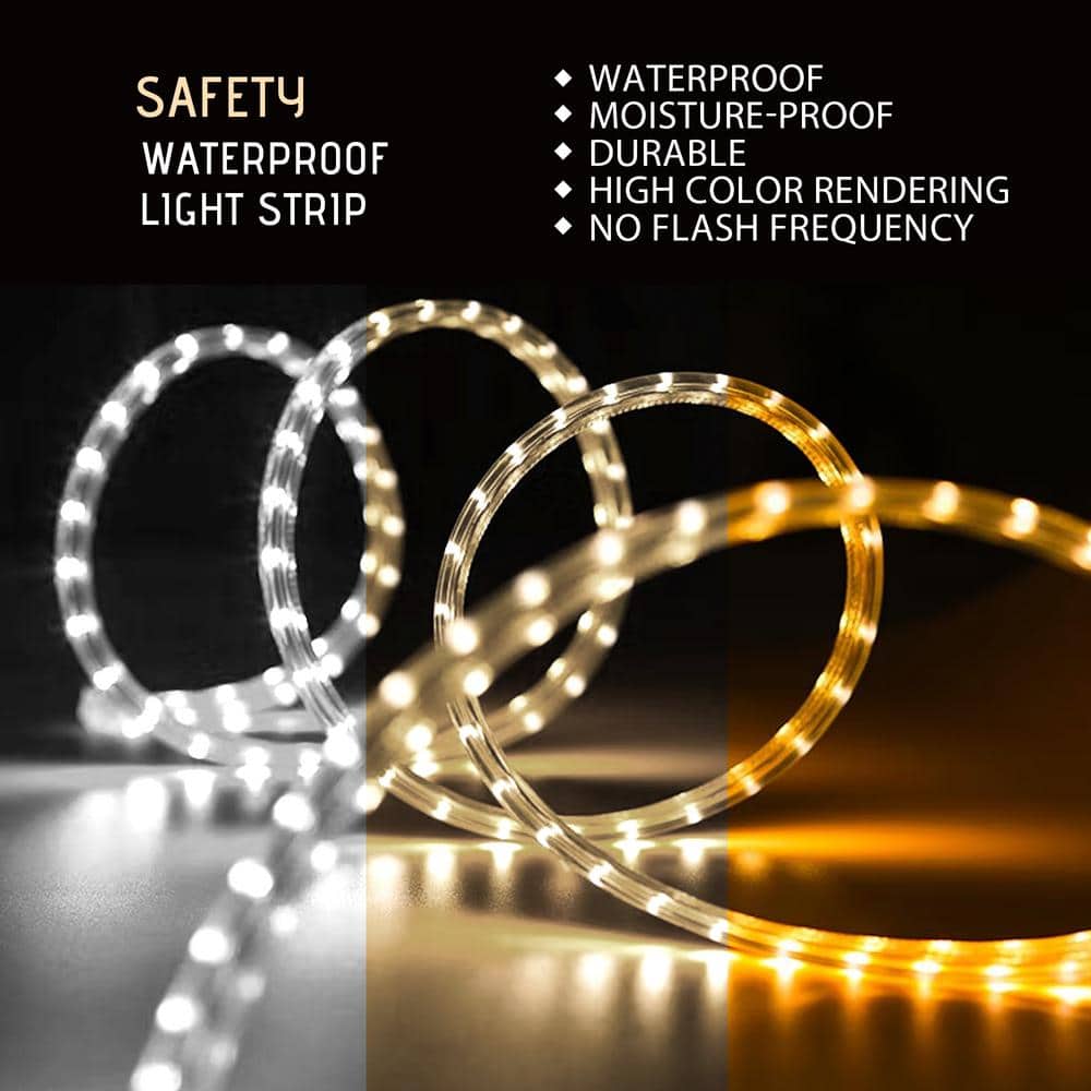 24'' Round Frameless LED Lighted Bathroom Vanity Mirror