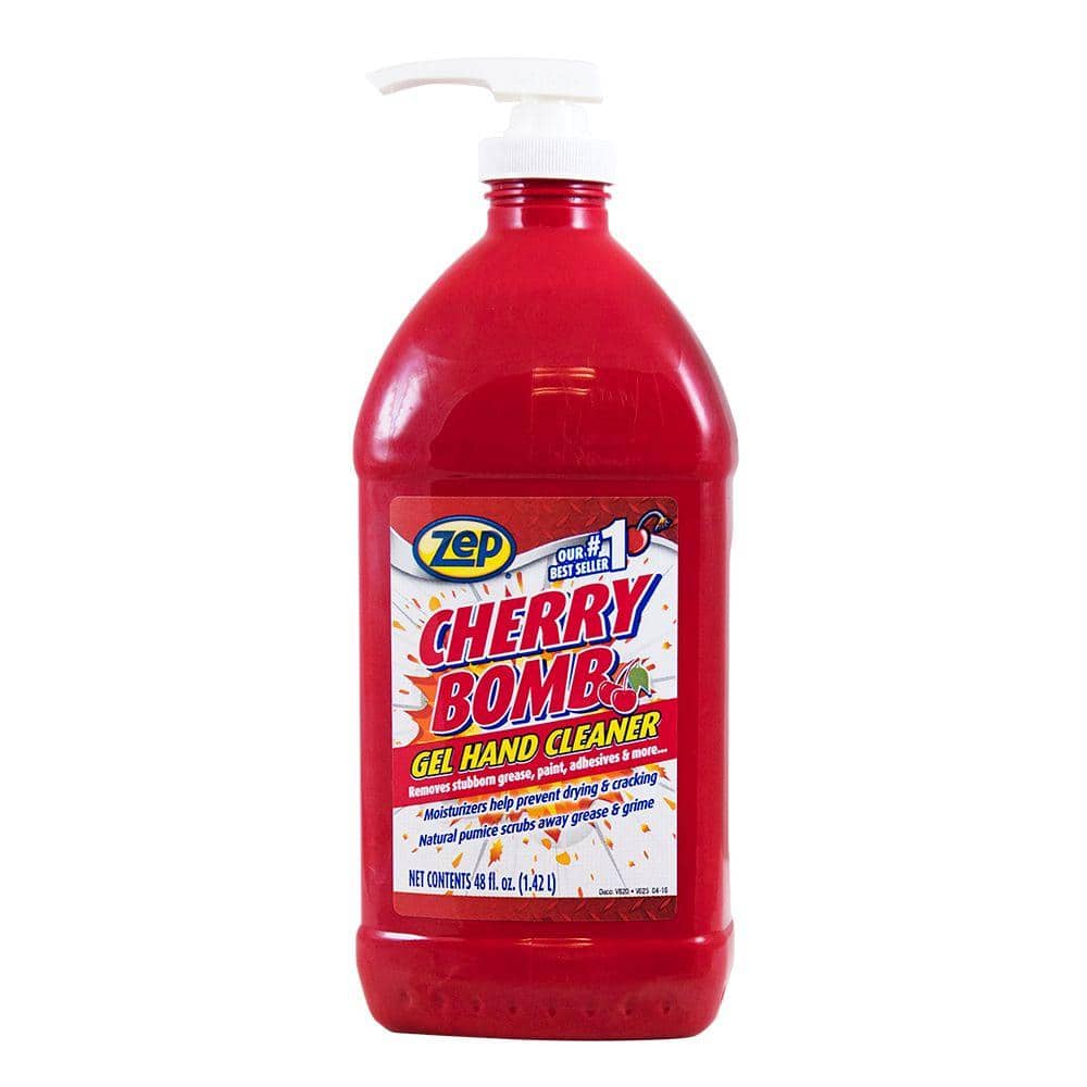 Zep Cherry Bomb Hand Cleaner - 1 Gallon (Case of 4) 95124 - Removes  Stubborn Industrial Soils Such As Grease, Tar, Carbon, Asphalt, Inks,  Resins