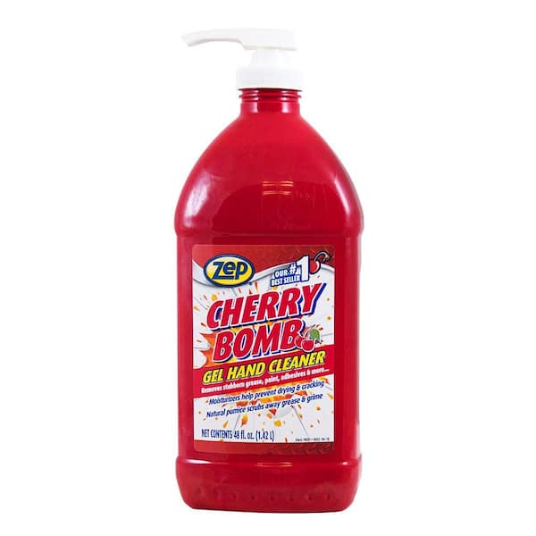 Zep Cherry Bomb Industrial Hand Cleaner Gel with Pumice - 1 Gal (Case of 4)  - 95124 - Heavy-Duty Shop Grade Formula 