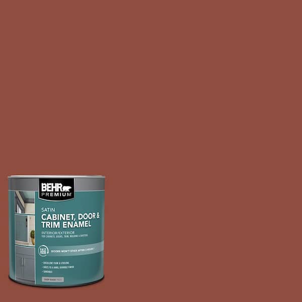 1 qt. #SC-330 Redwood Satin Enamel Interior/Exterior Cabinet, Door & Trim Paint