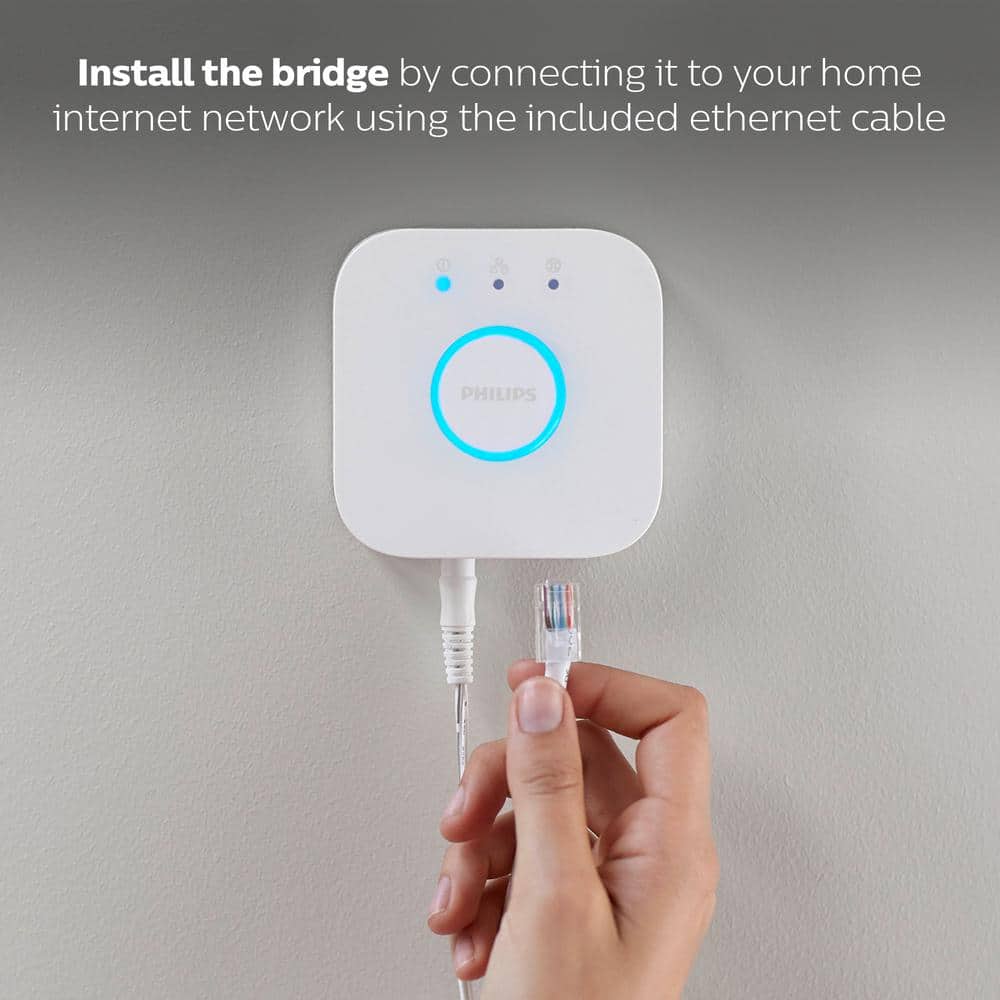 Philips Hue White Smart Lighting Hub with Ethernet