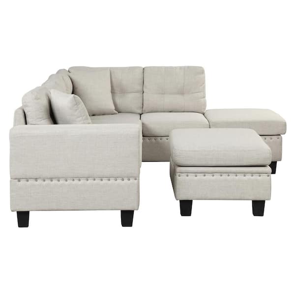 Detroit Sofa Company Jefferson 3 Piece Sectional Baci Living Room