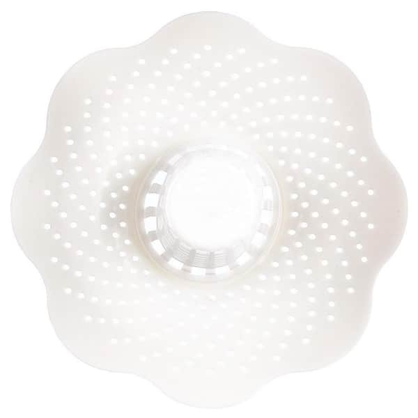 85mm Shower Drain Top Waste White ABS with Long Hair Trap Dip Tube STW