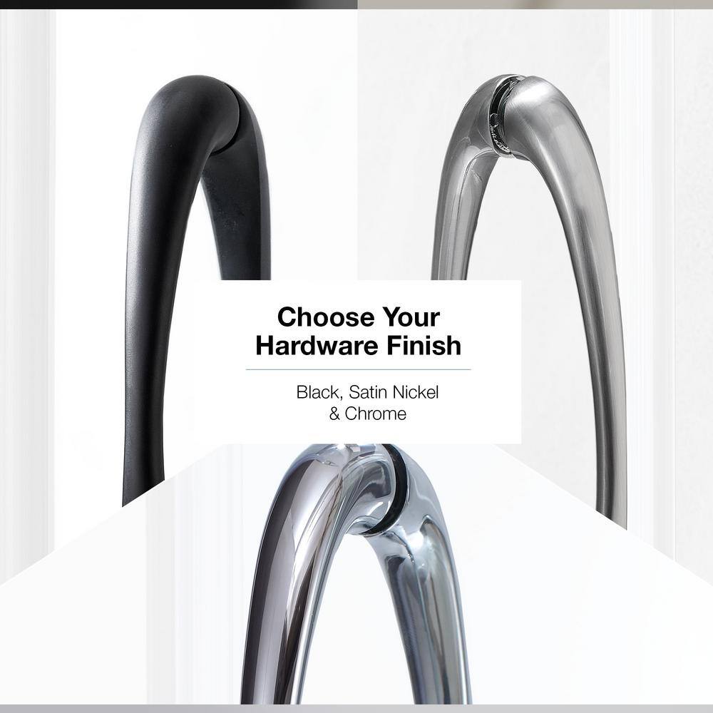 Breeze 36'' x 76'' Frameless Chrome Shower Kit with Clear Glass