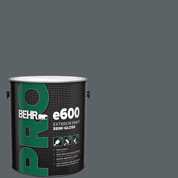 BEHR PRO 1 gal. #HDC-AC-25 Blue Metal Semi-Gloss Exterior Paint