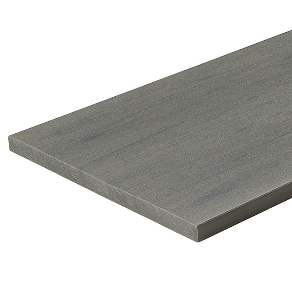 Unbranded 1 ft. x 12-12 ft. Sylvanix Destinations Fascia Ponderay (Graphite) Fully Encapsulated (Actual Size: 0.71 in. x11.25 in.)