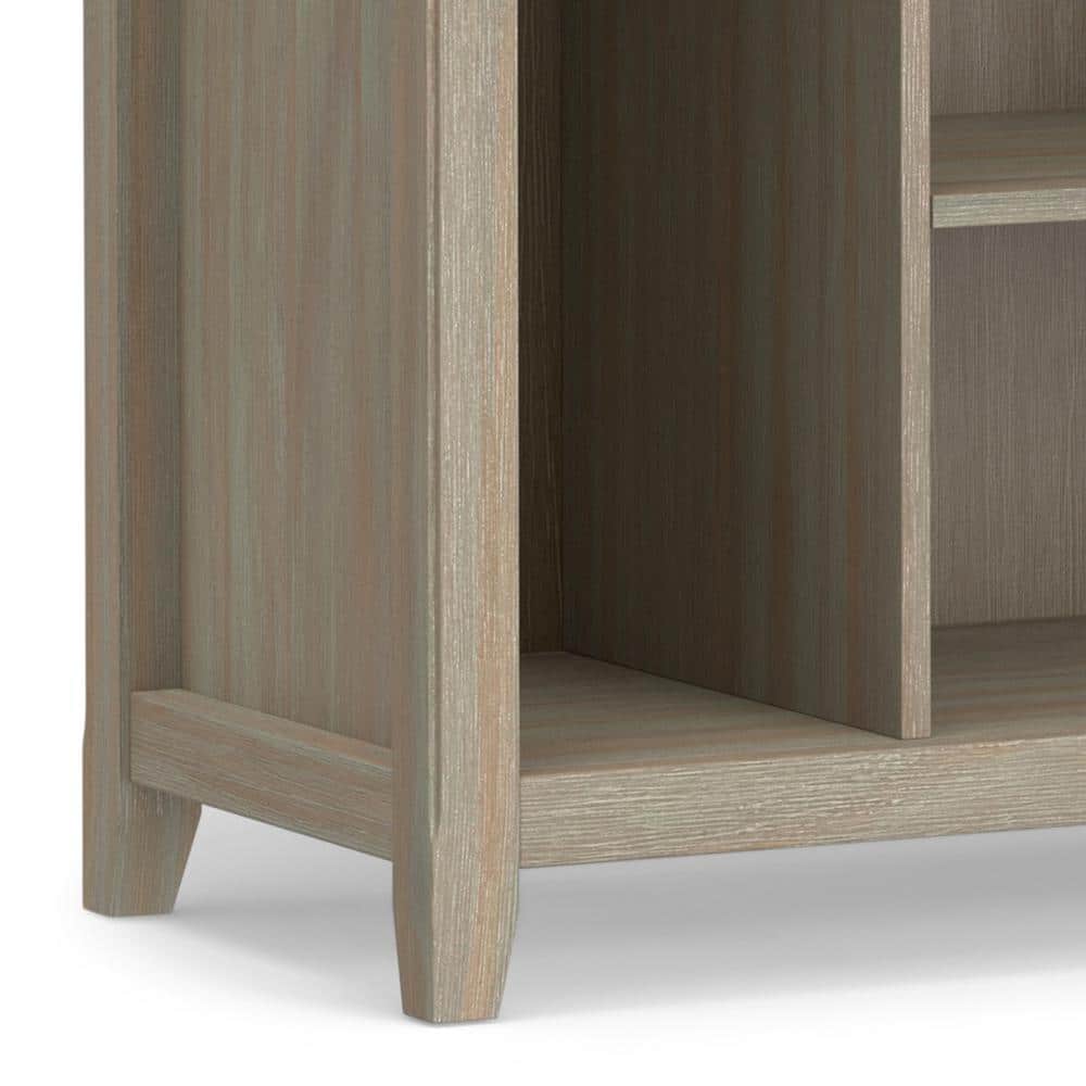 Amherst Distressed Grey Solid Wood Multi-Cube Bookcase