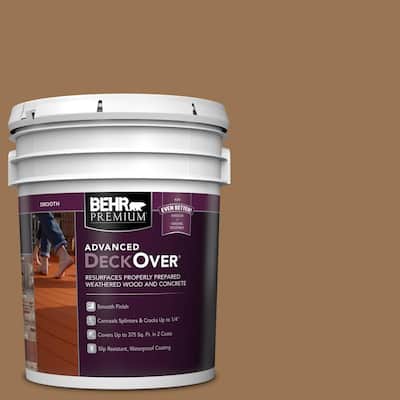 5 gal. #SC-115 Antique Brass Smooth Solid Color Exterior Wood and Concrete Coating