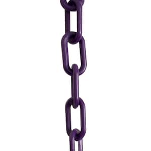 1 in. (#4, 25 mm) x 25 ft. Purple Plastic Chain