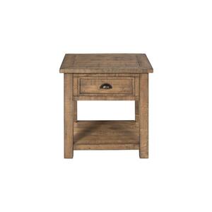 Reclaimed Natural 24 in. H Monterey End Table