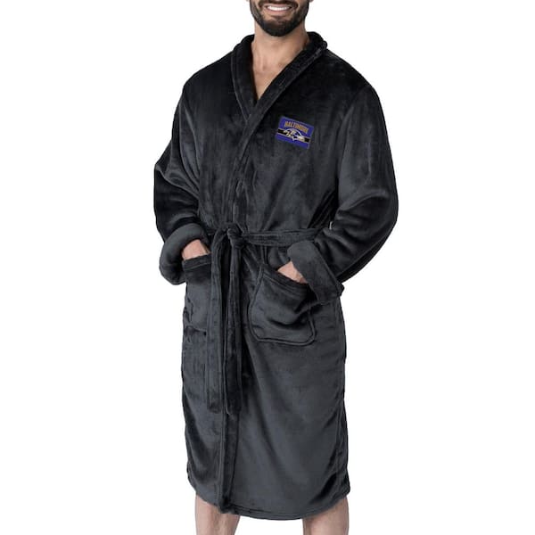 NFL Ravens Rollout Black L/XL Silk Touch Robes