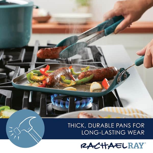 Rachael Ray Square Griddle, Enameled Aluminum, 11 Inch