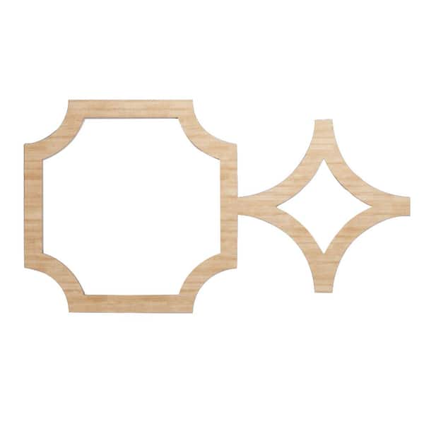 Ekena Millwork 27 7/8 in. x 15 3/8 in. x 1/4 in. Alder Medium Anderson Decorative Fretwork Wood Wall Panels (20-Pack)