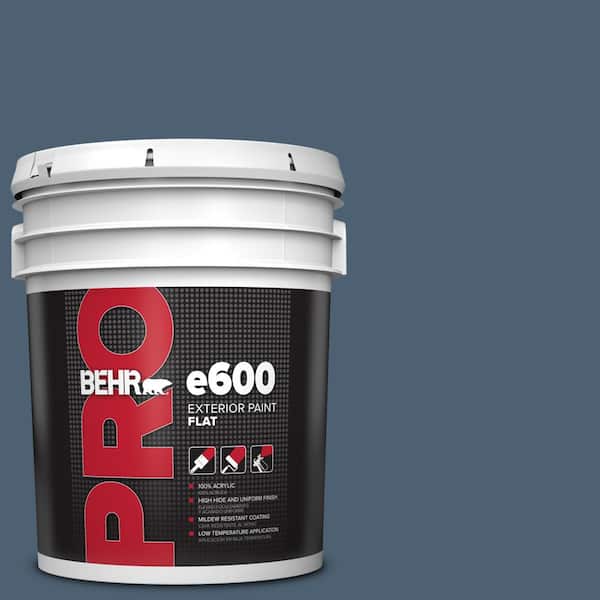 5 gal. #PPU14-19 English Channel Flat Exterior Paint
