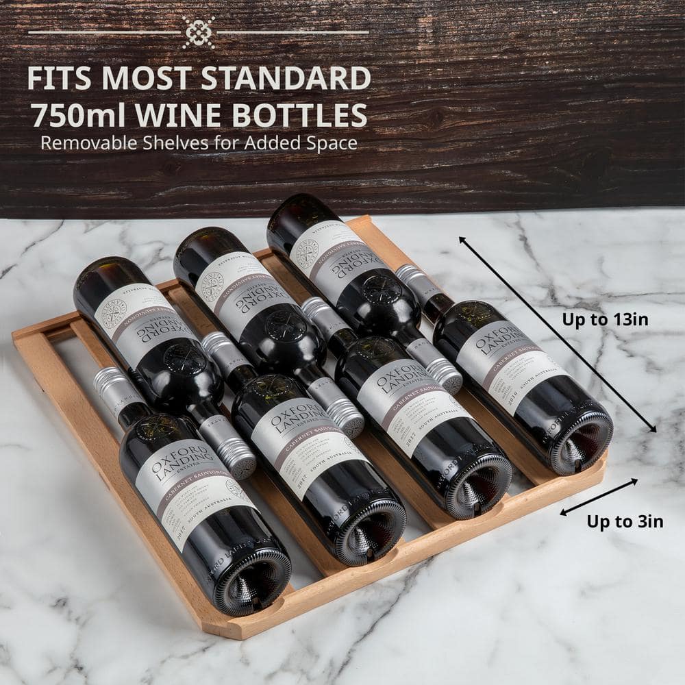 Ivation Ivation Dual Zone 19.5'' Freestanding 43 Bottle Wine Refrigerator