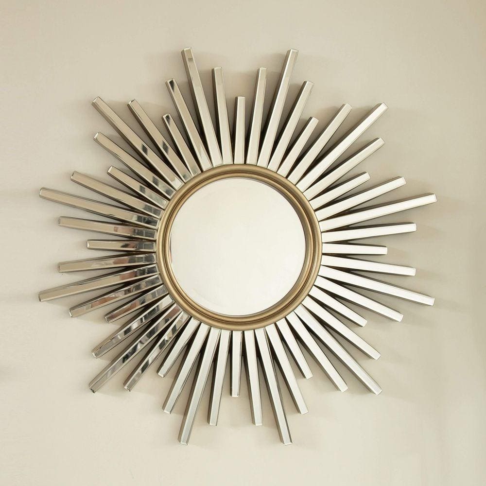 Miscool Avex Gold 33.46 in. W x 33.46 in. H Art Deco Sunburst
