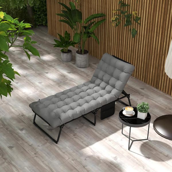 Outdoor Chaise Ikea Lounge Chair Cushion NÄMMARÖ Chaise, Outdoor Light  Brown Stained/Kuddarna Light Grey