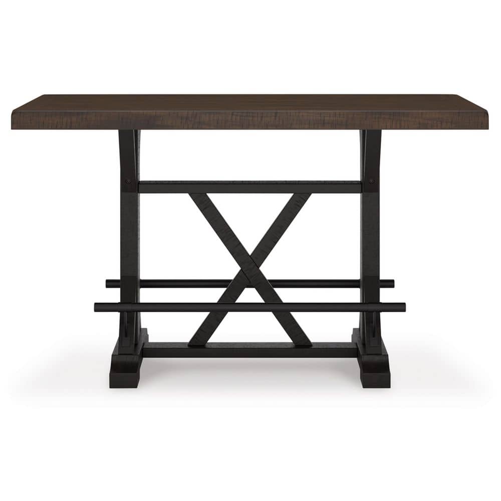 Valebeck 60" Brown and White Reclaimed Wood Counter Height Dining Table