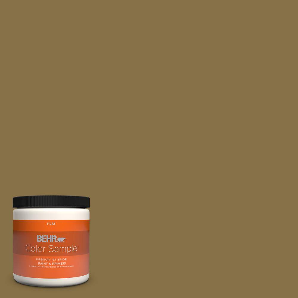 BEHR PREMIUM PLUS 8 oz. 370F7 Flat Interior/Exterior Paint