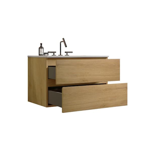 Staykiwi 30 in. W x 18 in. D x 21 in. H Single Sink Wall-Mounted