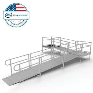 EZ-ACCESS PATHWAY 20 ft. L-Shaped Aluminum Wheelchair Ramp Kit