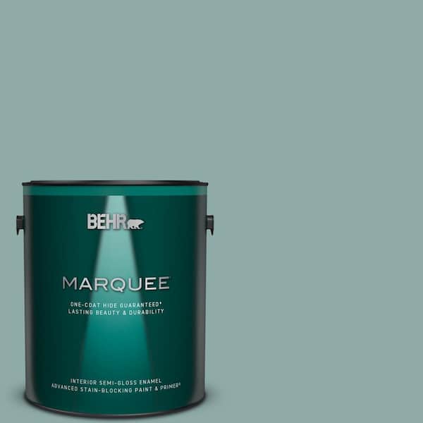 BEHR MARQUEE 1 gal. Home Decorators Collection #HDC-CL-25 Oceanus One-Coat Hide Semi-Gloss Enamel Interior Paint & Primer