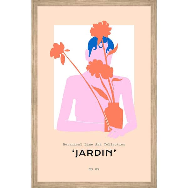 Unbranded "Jardin No 09" by Marmont Hill Framed Nature Art Print 12 in. x 8 in.