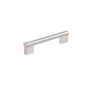 Avellino Collection 5-1/16 in. (128 mm) Center-to-Center Brushed Nickel Contemporary Drawer Pull