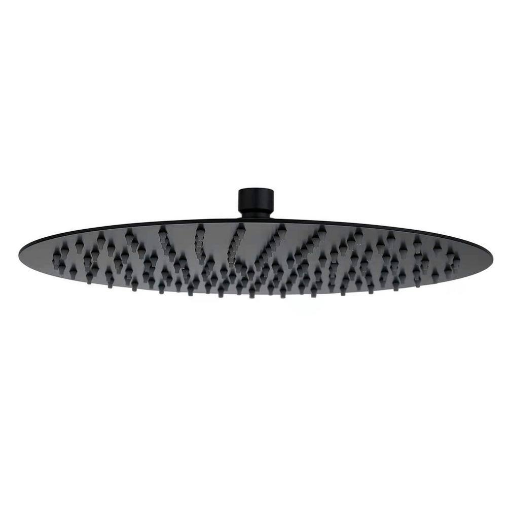 1-Spray Patterns 10 in. Single Ceiling Mount Fixed Shower Head in Black price history on PriceWatchPro