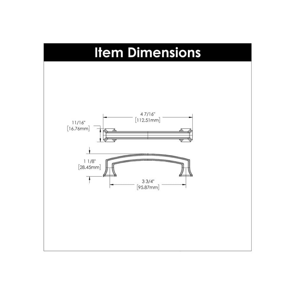 Satin Nickel Brushed Cabinet Drawer Pulls 10-Pack