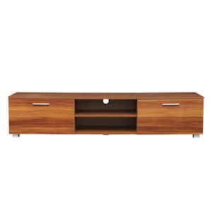 63.00 in. Walnut TV Stand Fits TV's up to 73 in.