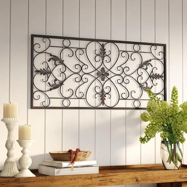 BYRON ANTHONY HOME Serenity Metal Wall Decor BA7740G - The Home Depot