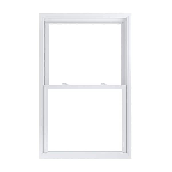 American Craftsman 33.75 in. x 53.25 in. 70 Pro Series Low-E Argon Glass Double Hung White Vinyl Replacement Window, Screen Incl